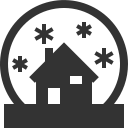 cúpula de nieve icon