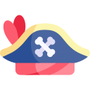 sombrero pirata icon