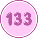 133 