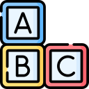 Alphabet blocks icon