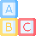 Alphabet blocks icon
