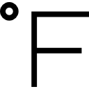 fahrenheit icon