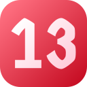 número 13 icon