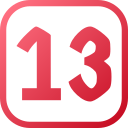 número 13 icon