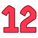 numero 12 icon