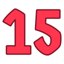 numero 15 icon