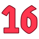 número 16 icon