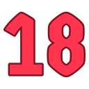 número 18 icon