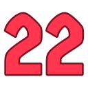 número 22 