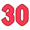 numero 30 icon