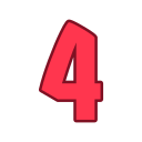 número 4 icon