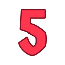 número 5 icon