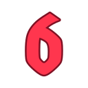 número 6 icon