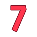 numero 7 icon