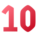 numero 10 icon