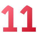 numero 11 icon