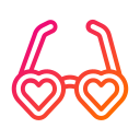 gafas de corazon icon