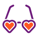 gafas de corazon icon