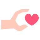 corazón de mano icon