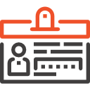 tarjeta de identificación icon