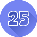 número 25 icon