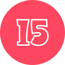 numero 15 icon