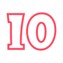 numero 10 icon