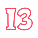 número 13 icon