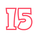 numero 15 icon