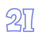 número 21 icon