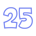 número 25 icon