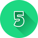 número 5 icon