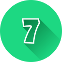 numero 7 icon