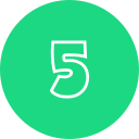 número 5 icon