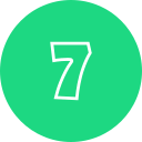 numero 7 icon