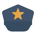 sombrero de policia icon