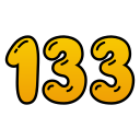 133 