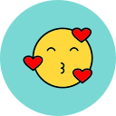 beso emoji icon