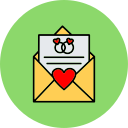 Wedding invitation icon