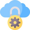 Private cloud icon
