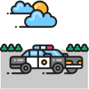 coche de policía icon