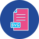 formato de archivo svg icon