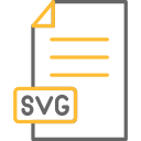 formato de archivo svg icon