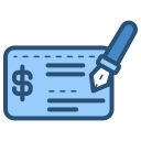 cheque bancario icon