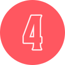 número 4 icon