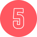 número 5 icon