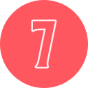 numero 7 icon