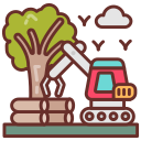 deforestación icon