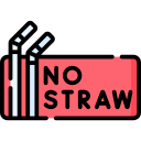 International straw free day icon