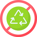 no reciclable icon